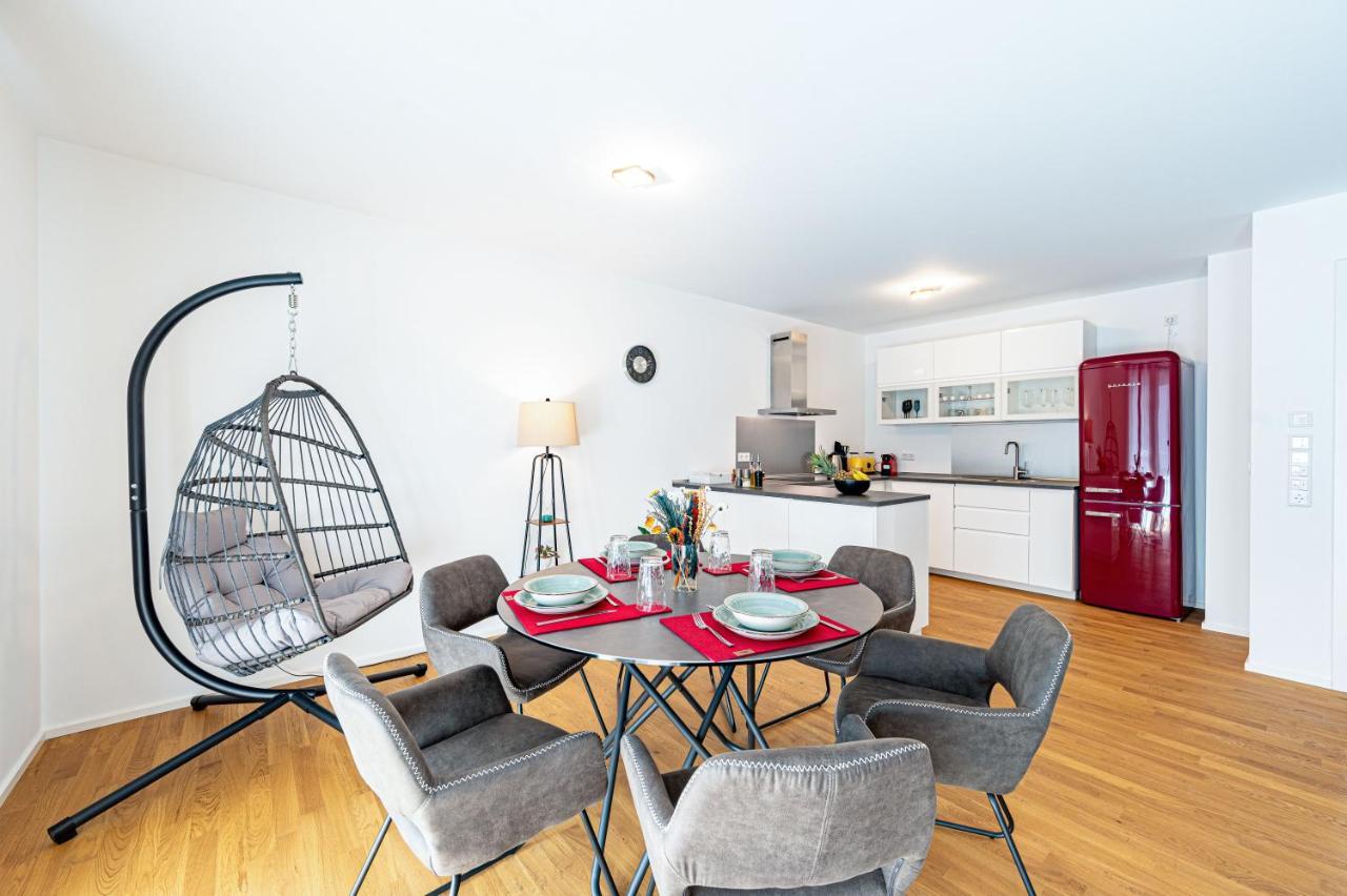 Lit Living: Luxus - Box Spring - Parking - Terrace Apartman Ludwigshafen am Rhein Kültér fotó